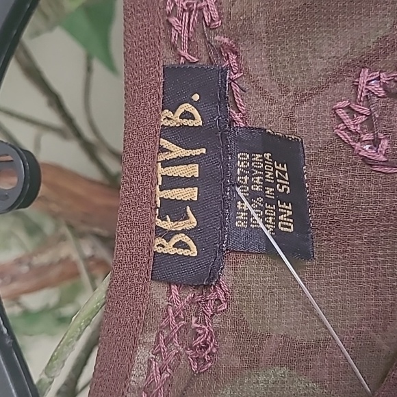 Betty B Brown Sequined Sheer Tunic - Picture 5 of 7